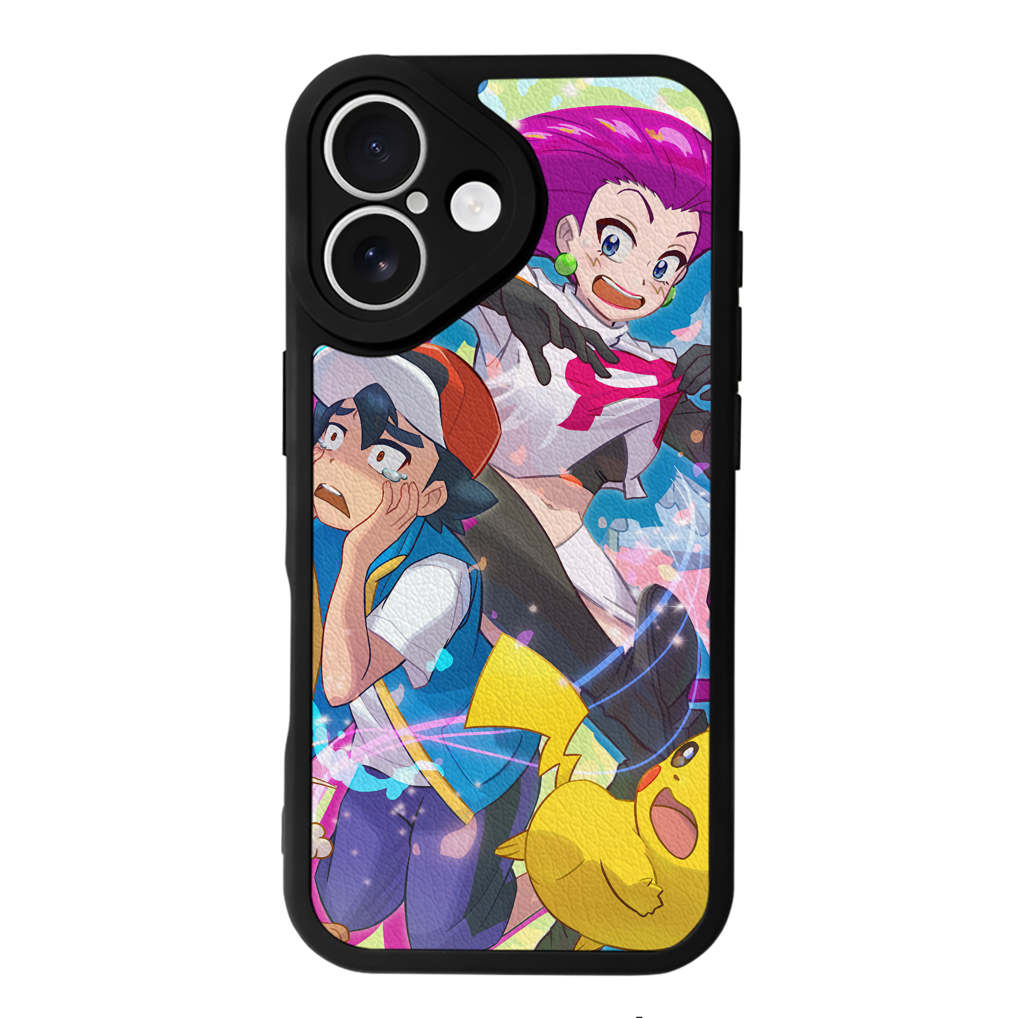 （画像用） ポケットモンスター Pokémon 【iPhone 16シリーズ対応】シリコンスマホケース（レザー調） 材質：シリコン